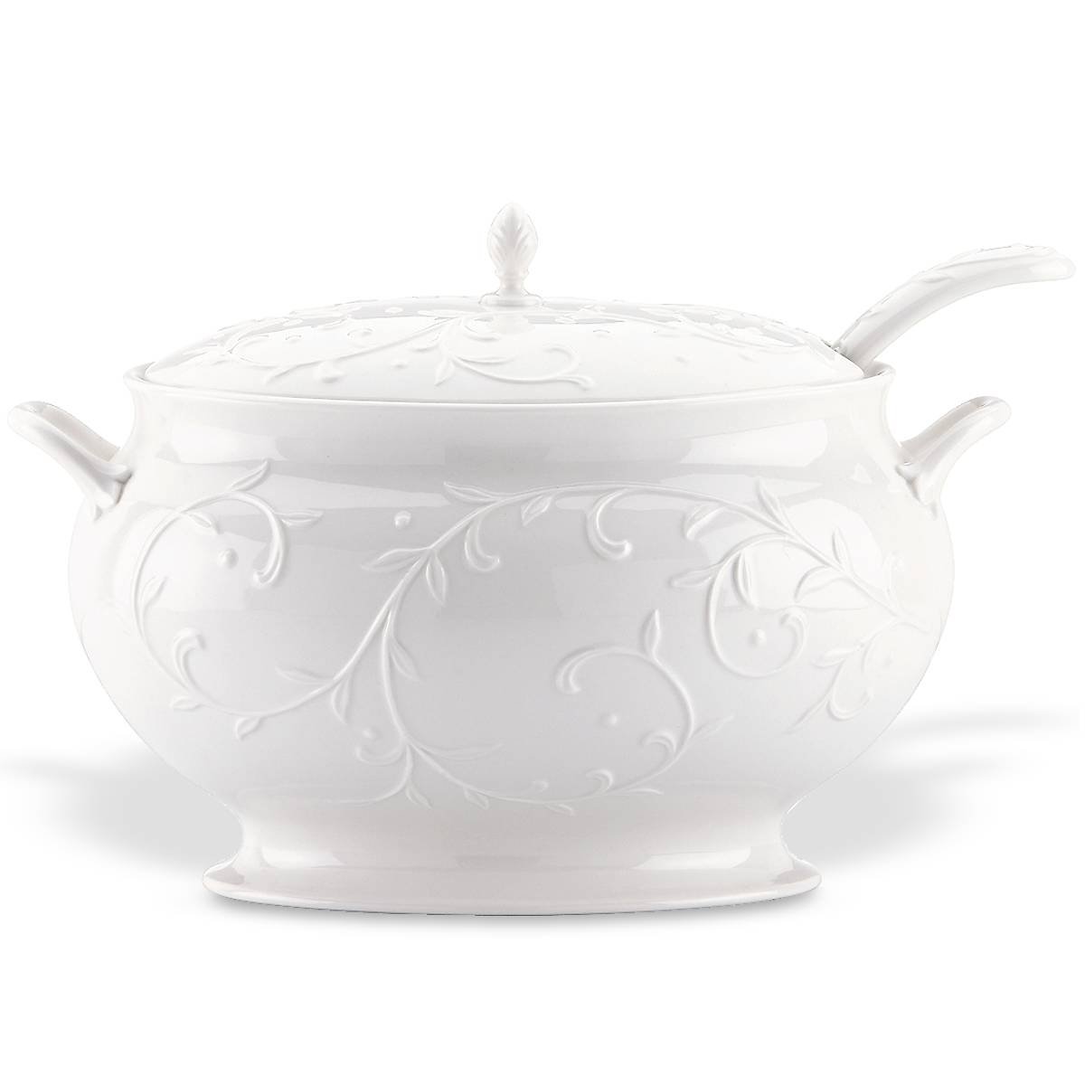 Opal Innocence Carved 3pc Soup Tureen Set