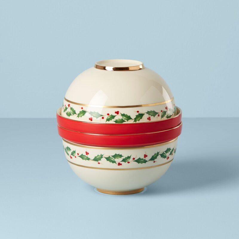 Holiday Luna 8-Piece Nesting Dinnerware Set