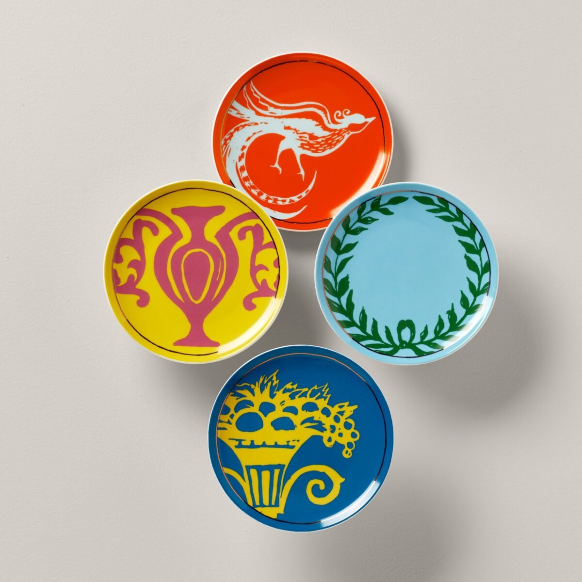LX Remix 4-Piece Tidbit Plate Set